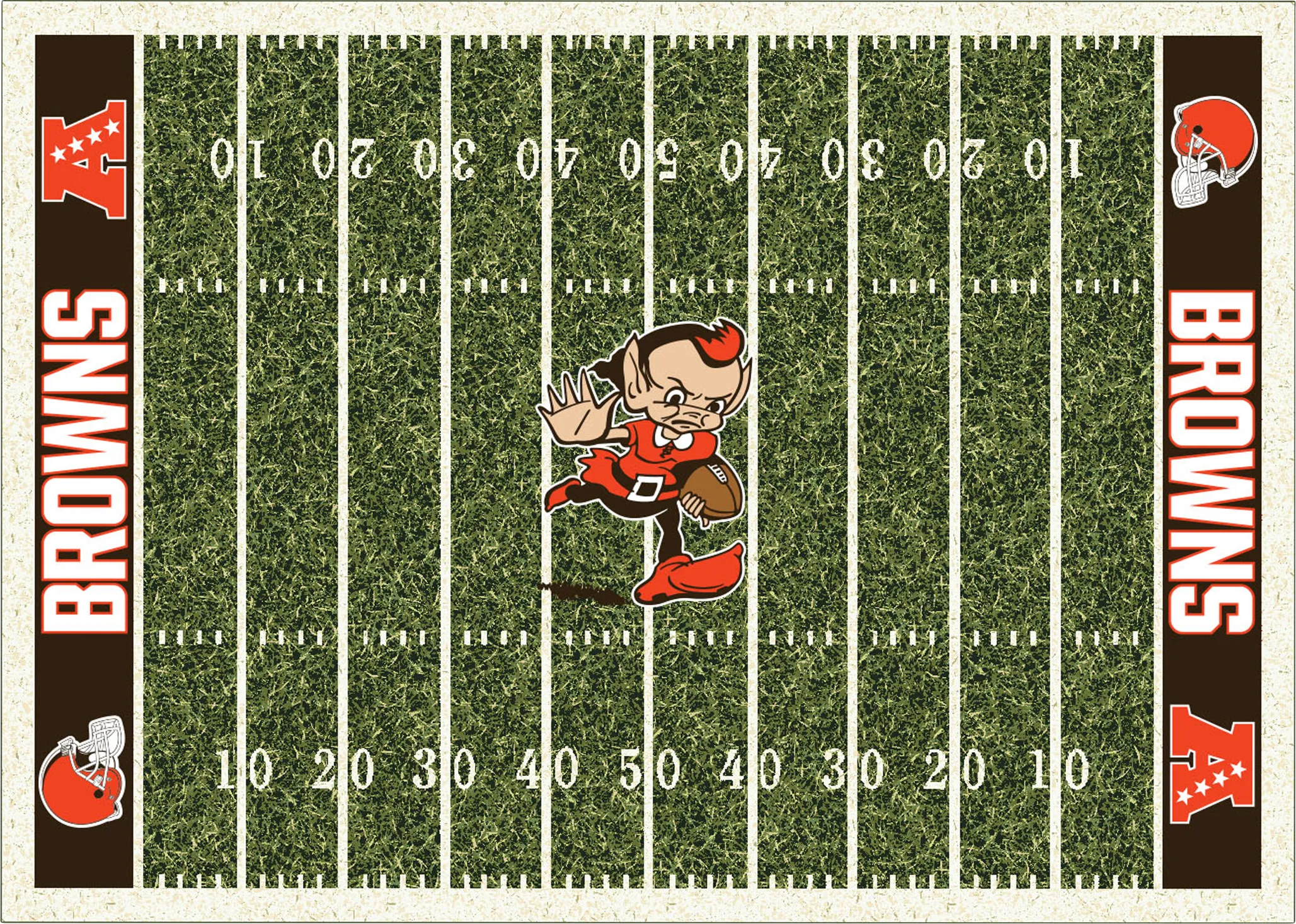 Cleveland Browns Green 4' x 6' Rug