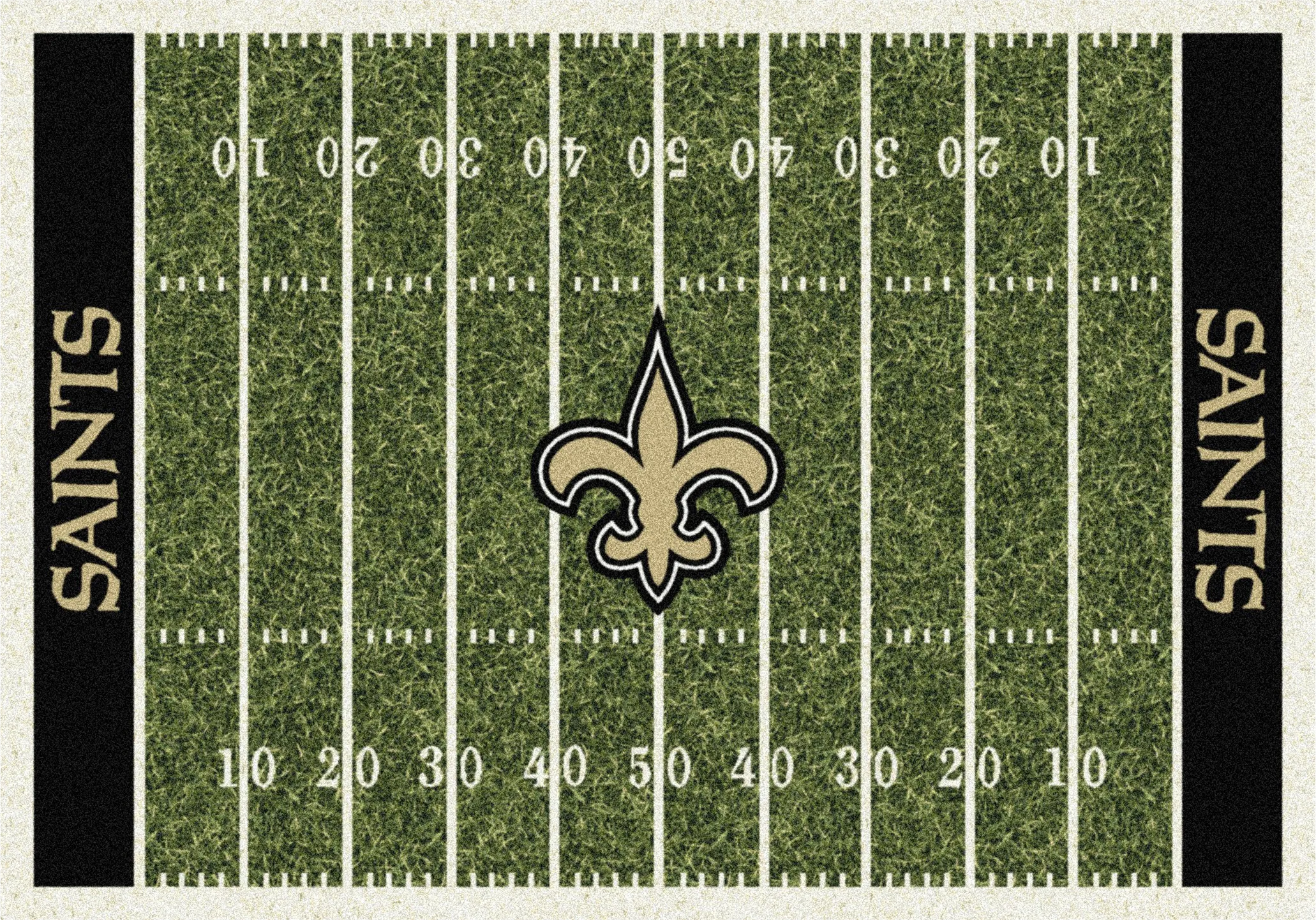 New Orleans Saints Green 4' x 6' Rug - Thumbnail - Image 1