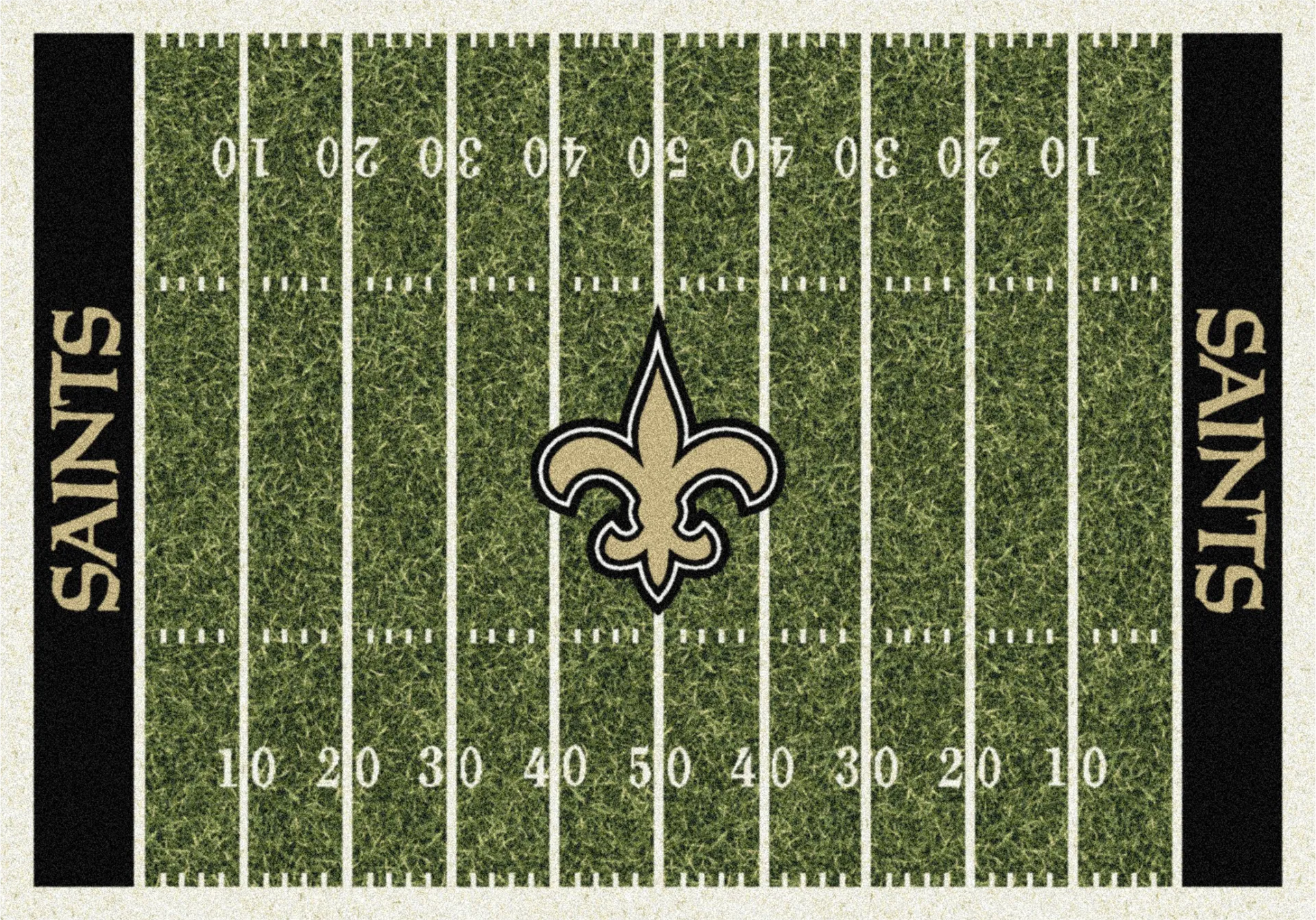 New Orleans Saints Green 4' x 6' Rug - Image 1