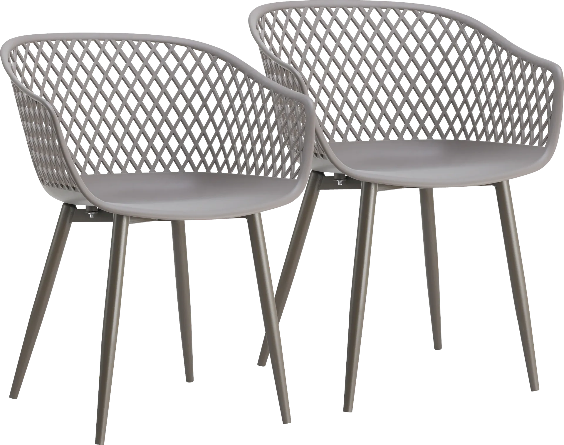 Auraria Gray Outdoor Arm Chair, Set of 2 - Image 1