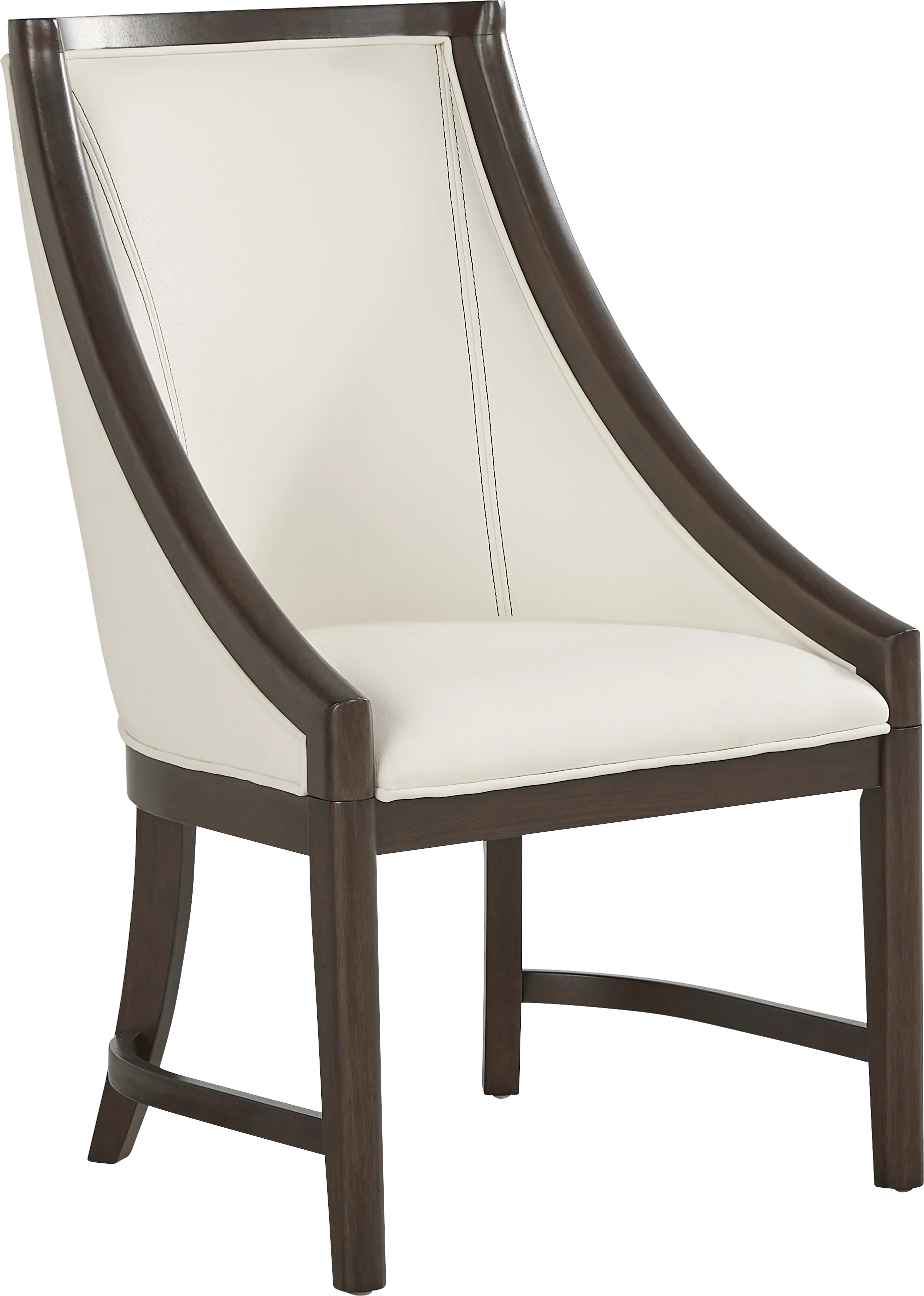 Elko Falls White Upholstered Host Chair - Image 1