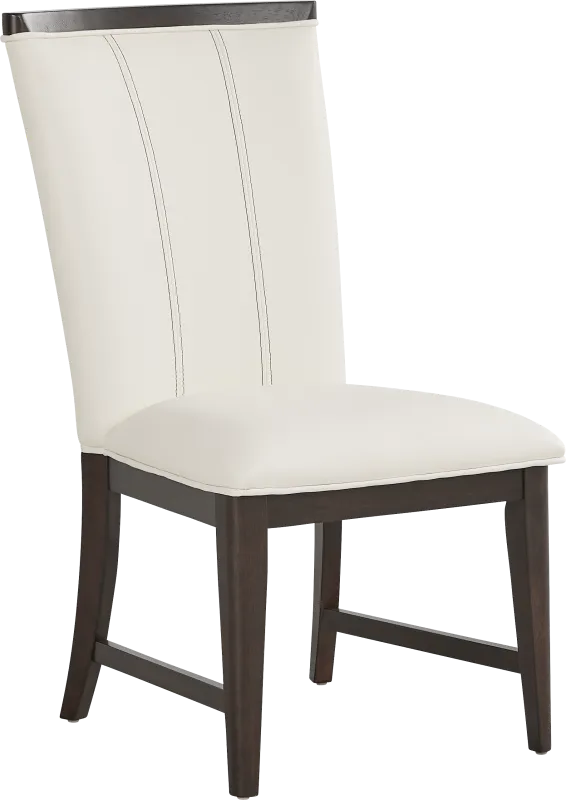 Elko Falls White Upholstered Side Chair