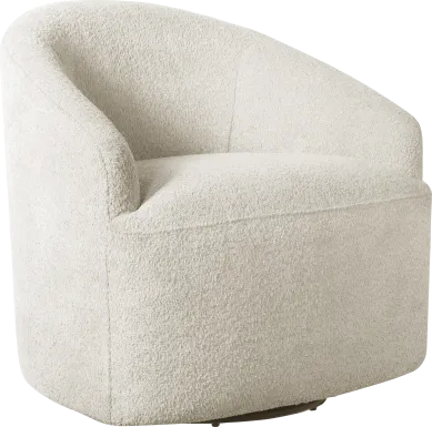 Bracewood Cream Swivel Accent Chair