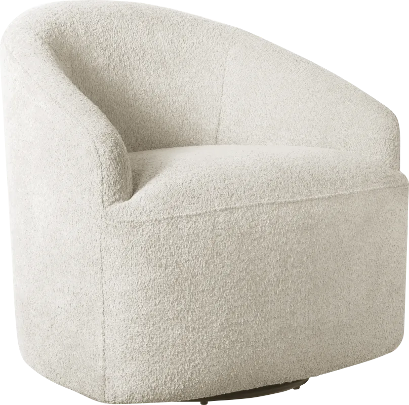 Bracewood Cream Swivel Accent Chair