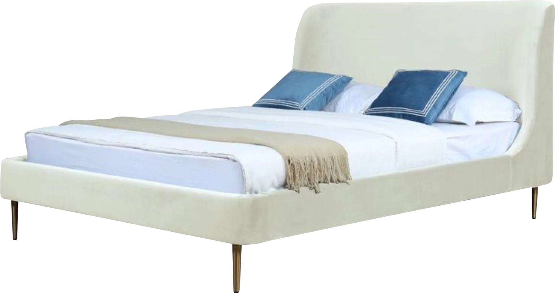 Galerita Cream Queen Bed - Image 1