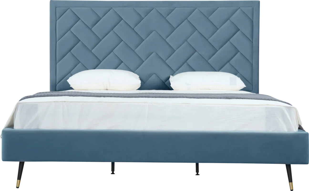 Bevra Blue King Bed
