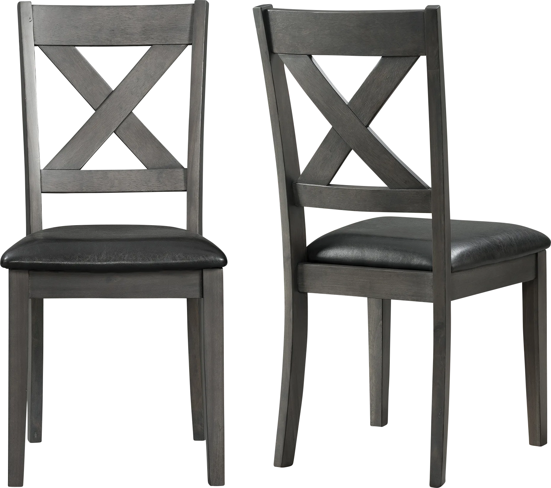 Petalbite Gray Side Chair, Set of 2 - Thumbnail - Image 1