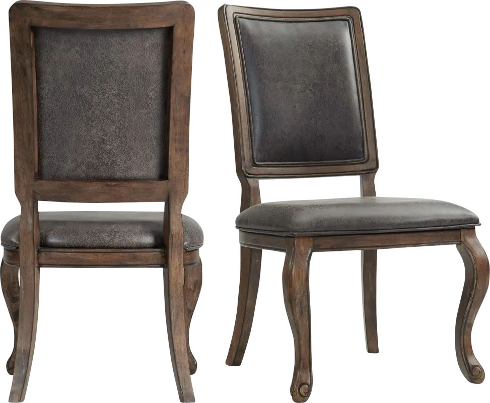 Grottogate Walnut Side Chair, Set of 2