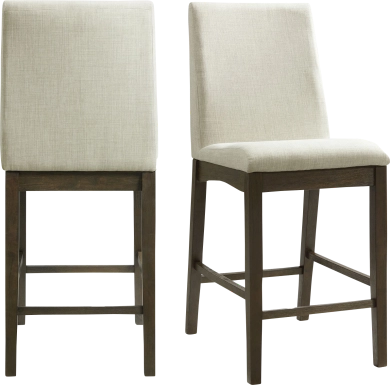Elvish Cream Counter Height Stool, Set of 2