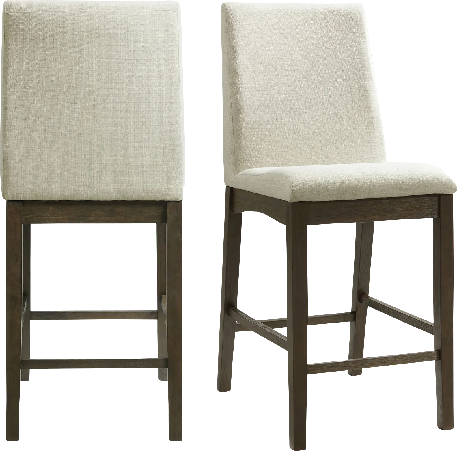 Elvish Cream Counter Height Stool, Set of 2 - Image 1