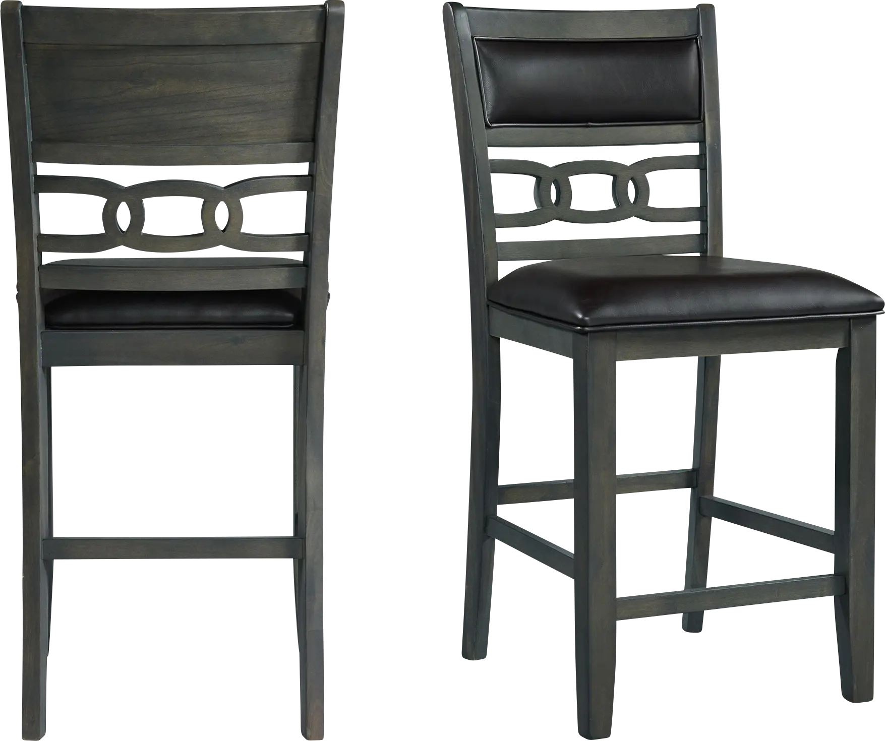Kudzu Gray Counter Height Stool, Set of 2