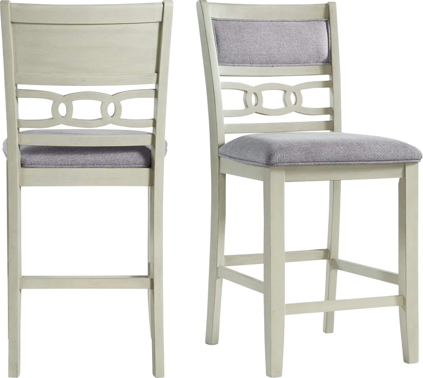 Kudzu Beige Counter Height Stool, Set of 2 - Thumbnail - Image 1