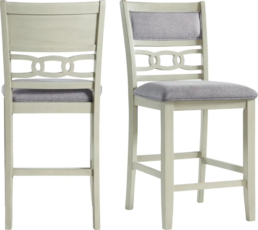 Kudzu Beige Counter Height Stool, Set of 2