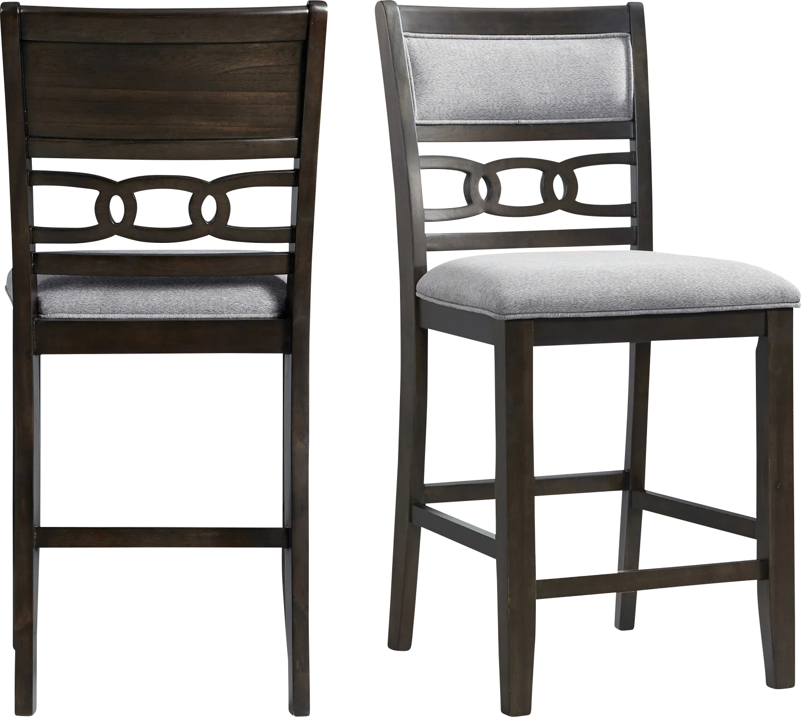 Kudzu Walnut Counter Height Stool, Set of 2 - Thumbnail - Image 1