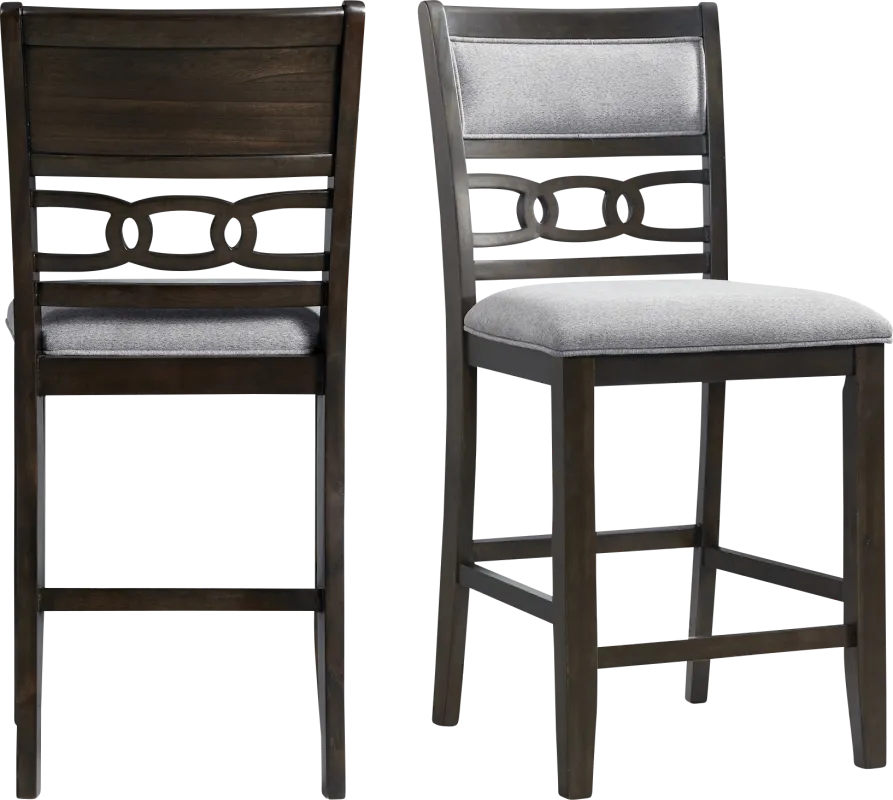 Kudzu Walnut Counter Height Stool, Set of 2