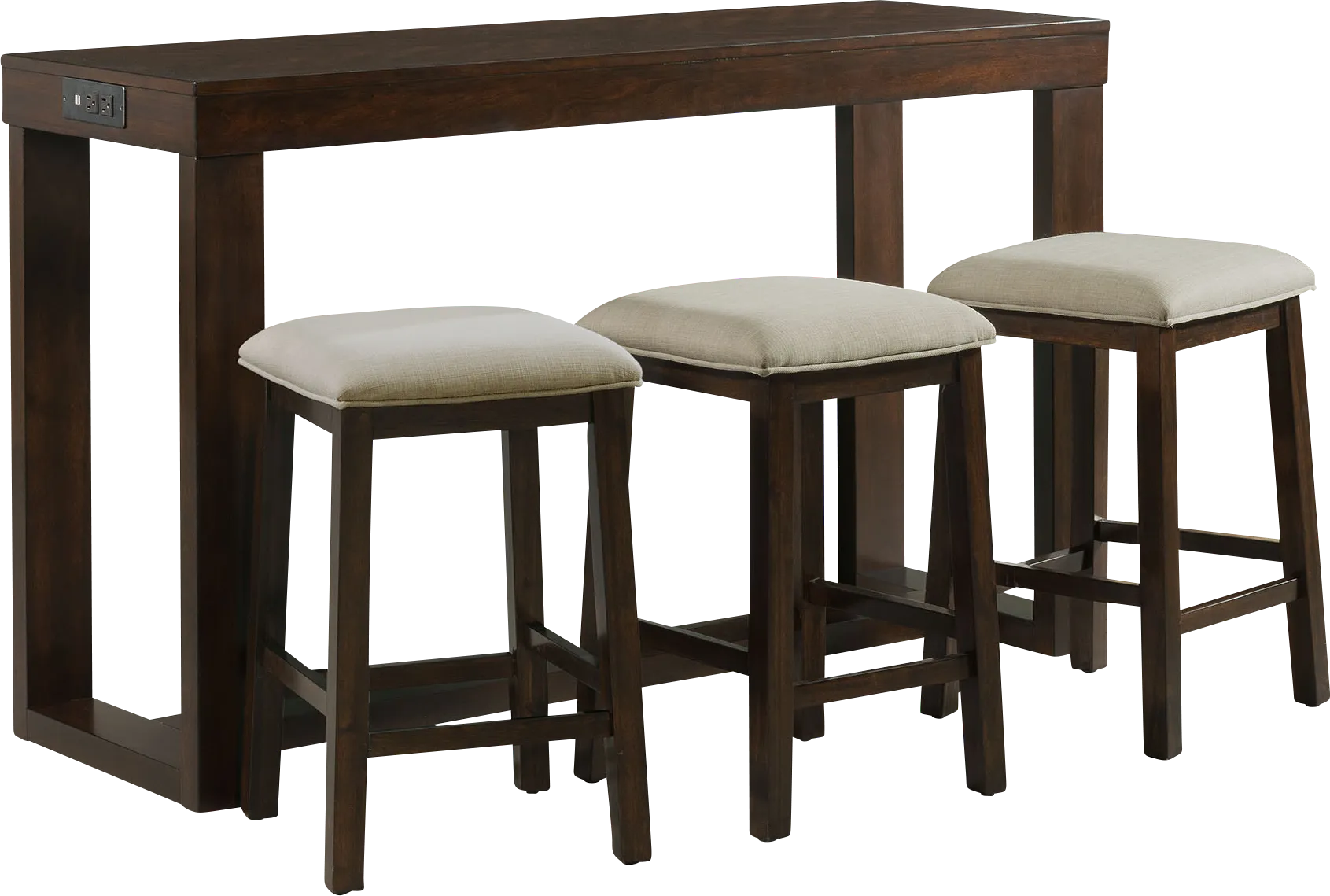 Marshex Walnut Dining Set - Thumbnail - Image 1