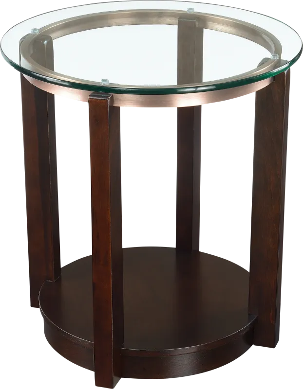 Crowware Espresso End Table