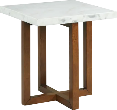 Coregate White End Table