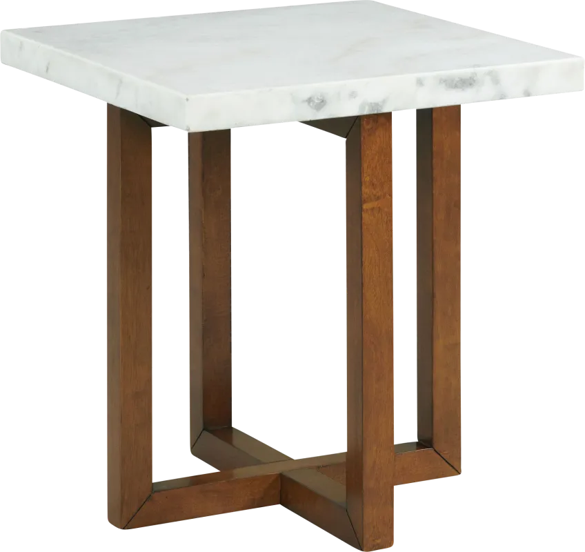 Coregate White End Table