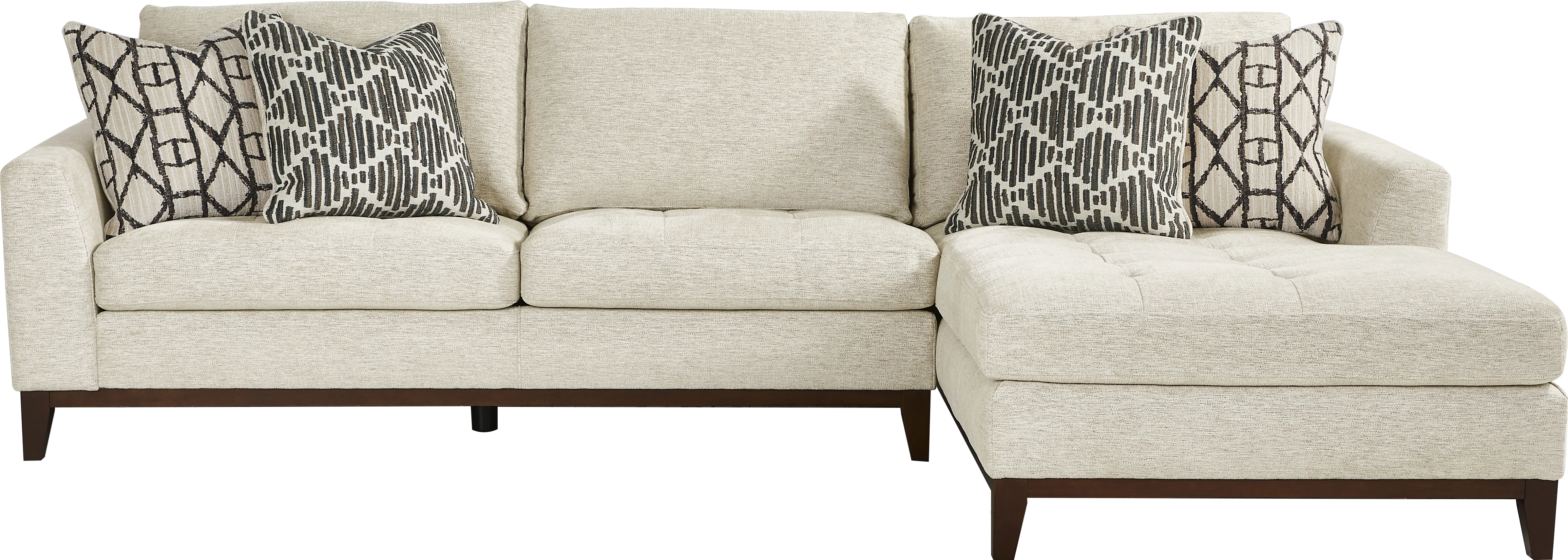 Harmon Beige 2 Pc Sectional - Thumbnail - Image 1