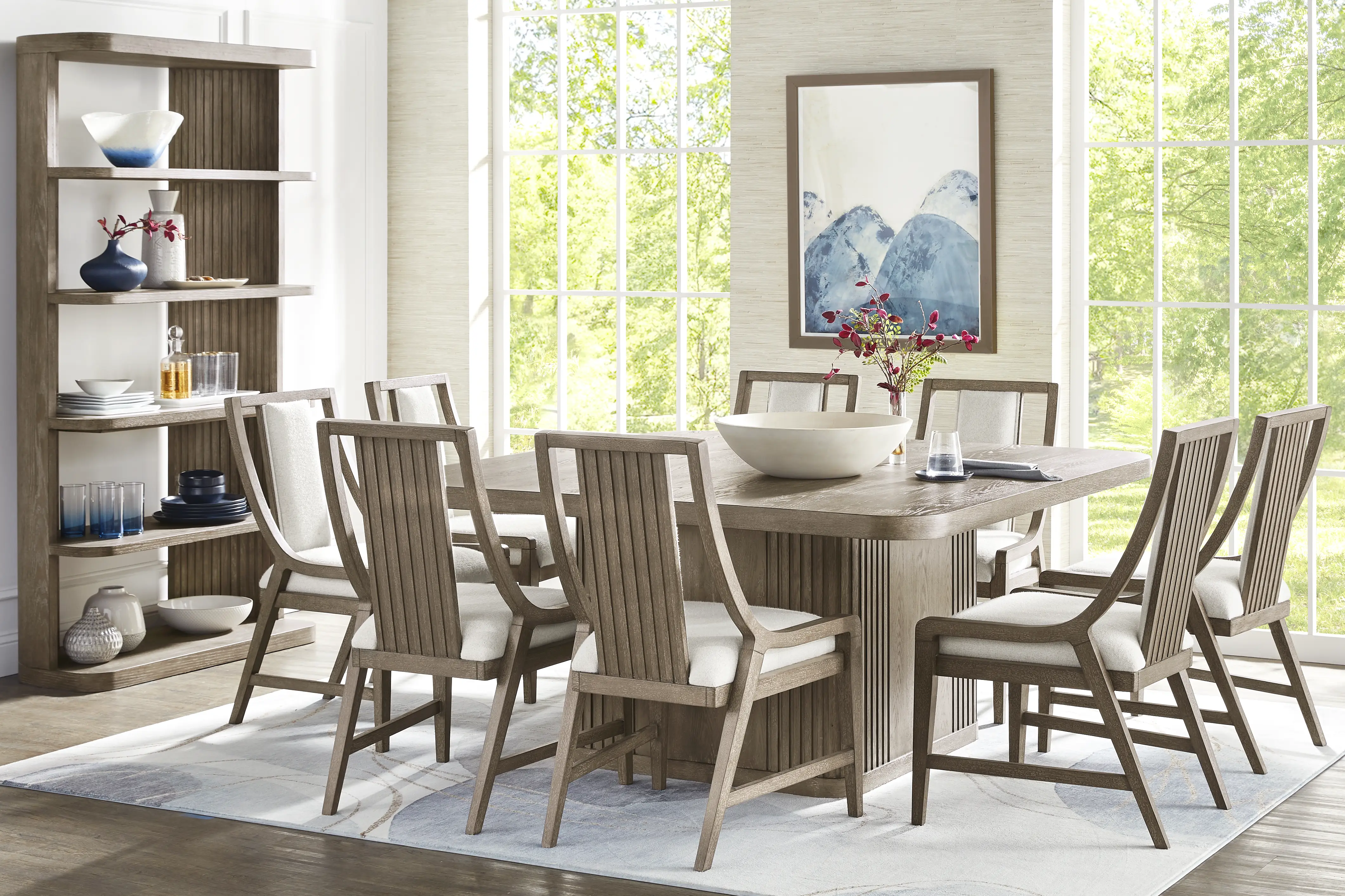 Sausalito Brown 7 Pc Dining Room - Thumbnail - Image 1