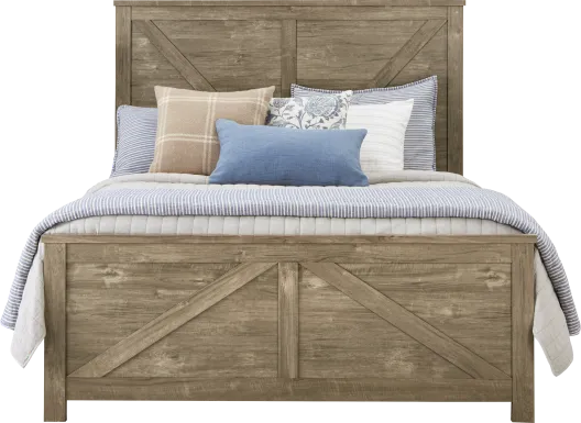 Abilene Brown 3 Pc King Panel Bed