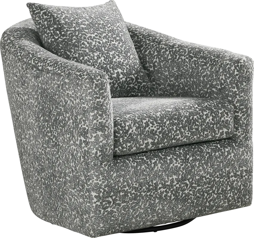 Arbour Hill Blue Swivel Chair