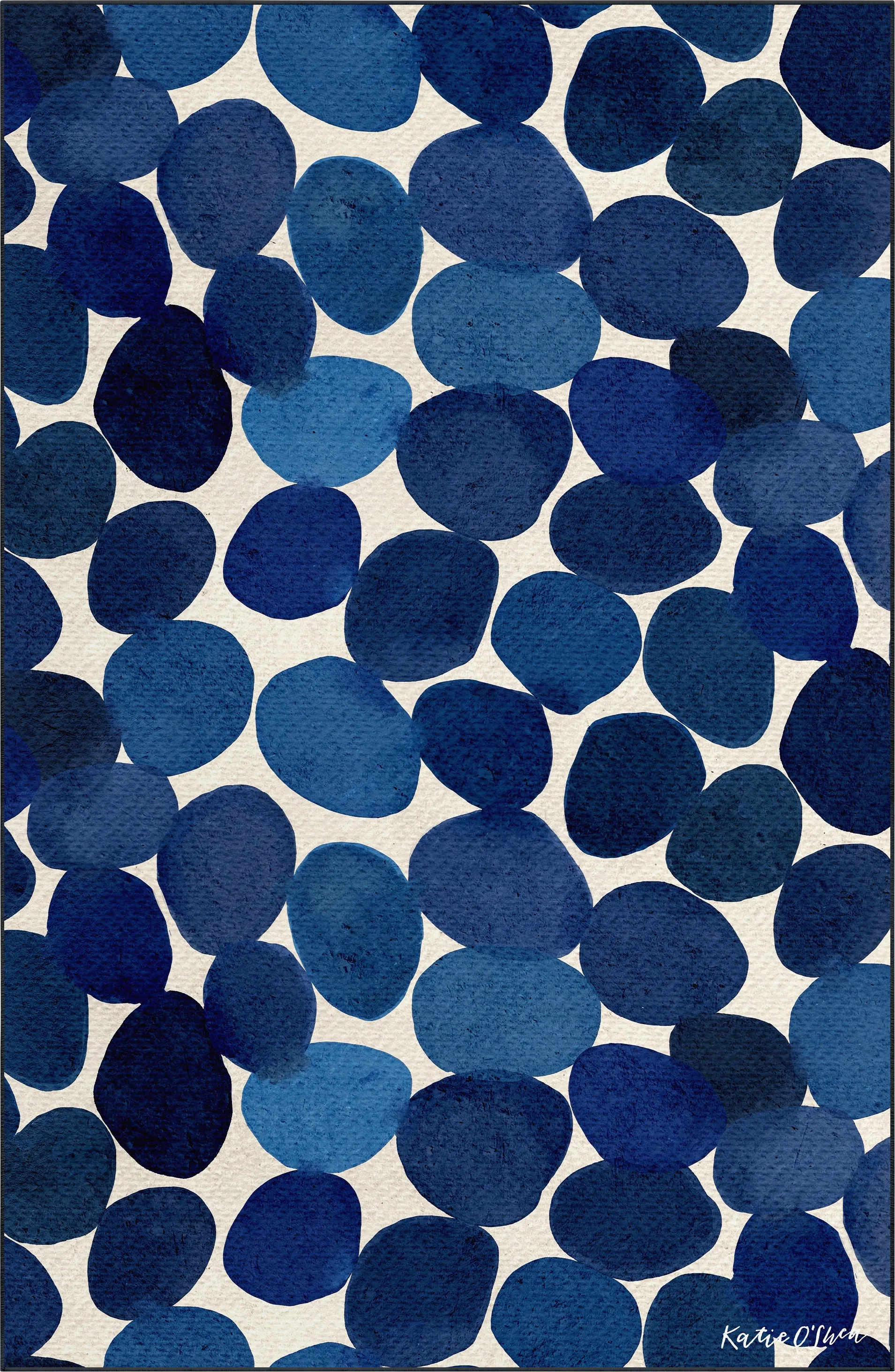 Skybloom Blue 5' x 7'7 Rug - Image 1