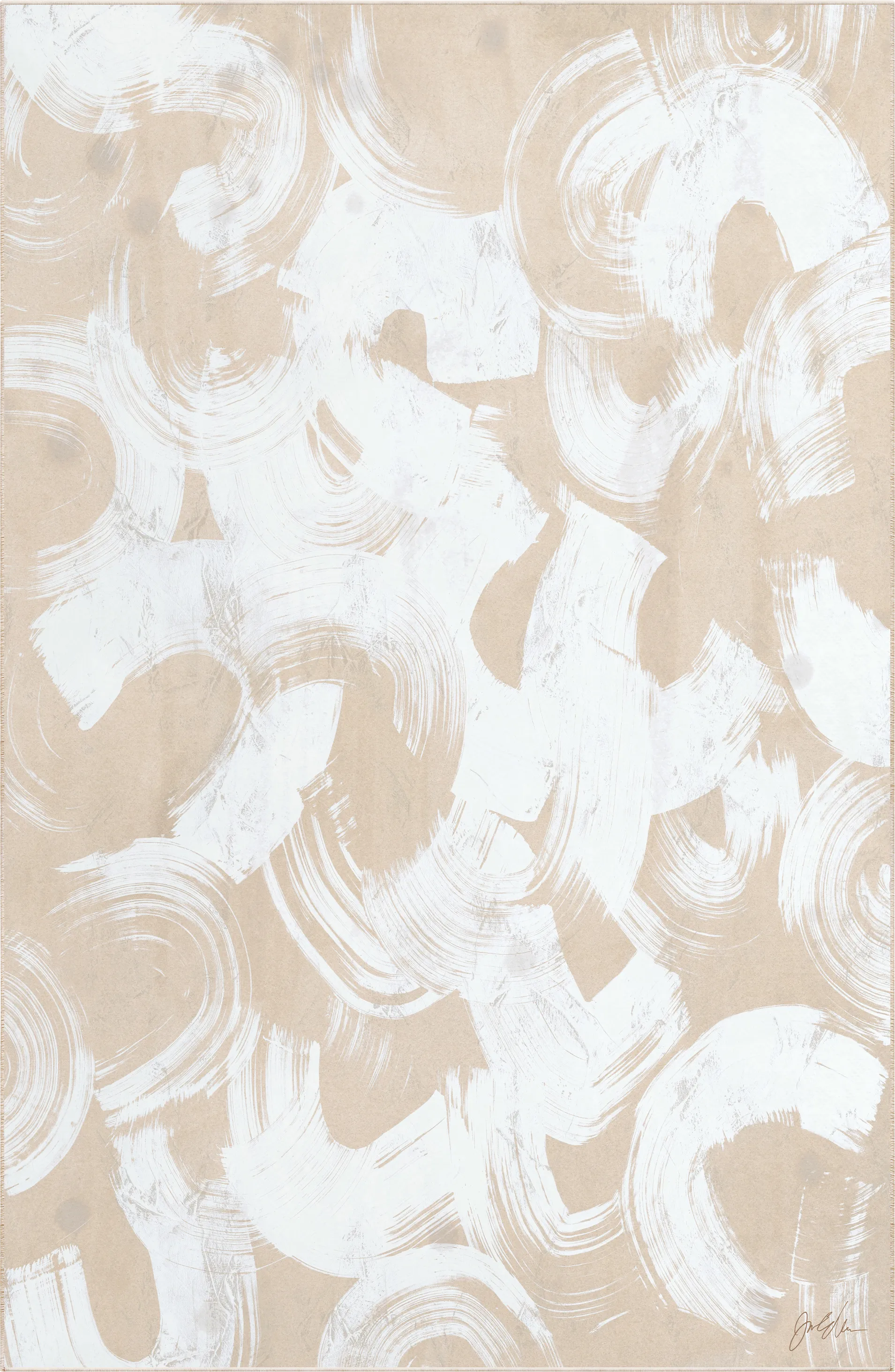 Crestsky Beige 5' x 7'7 Rug - Image 1