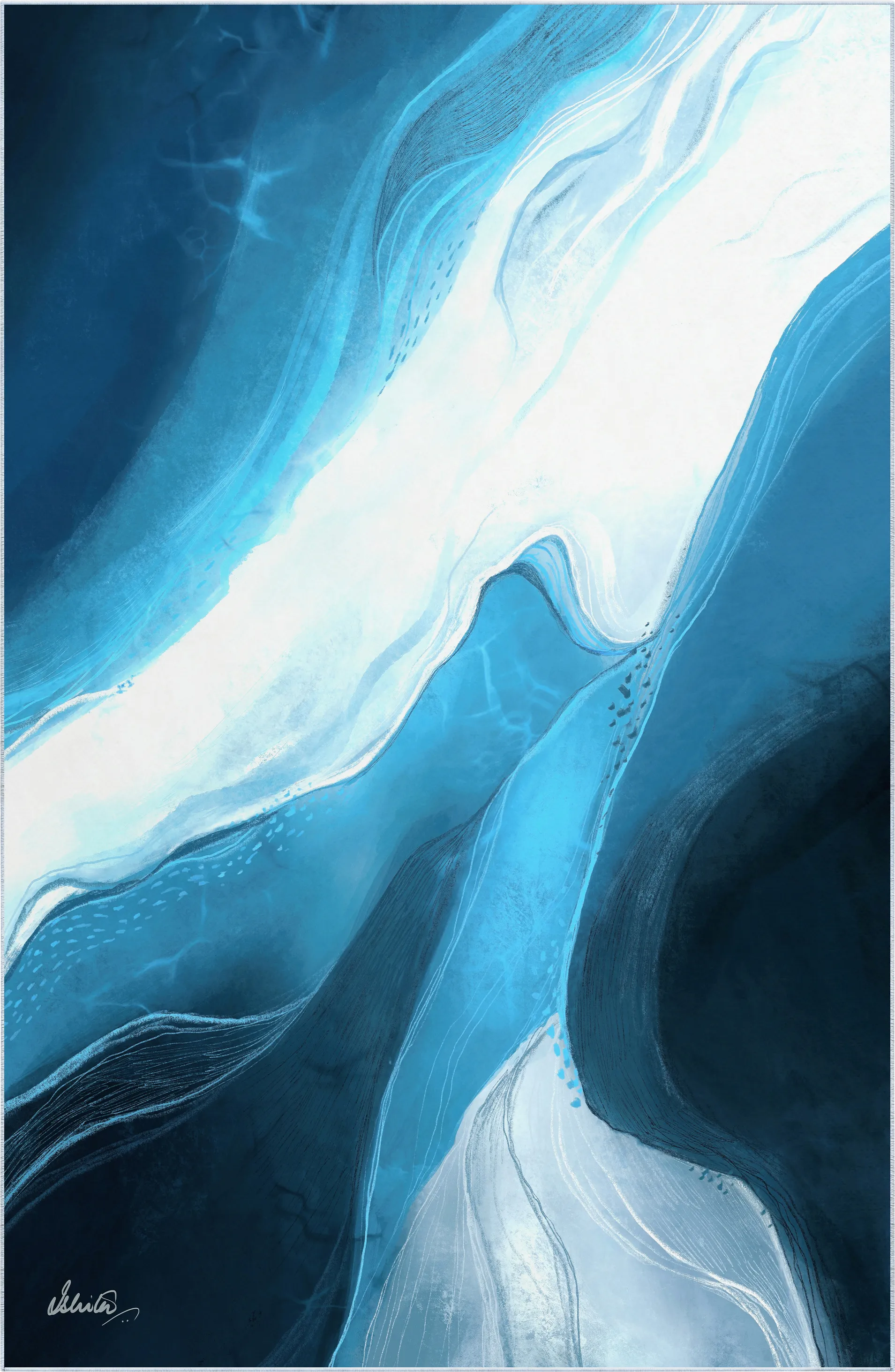 Palissandre Blue 5' x 7'7 Rug - Image 1