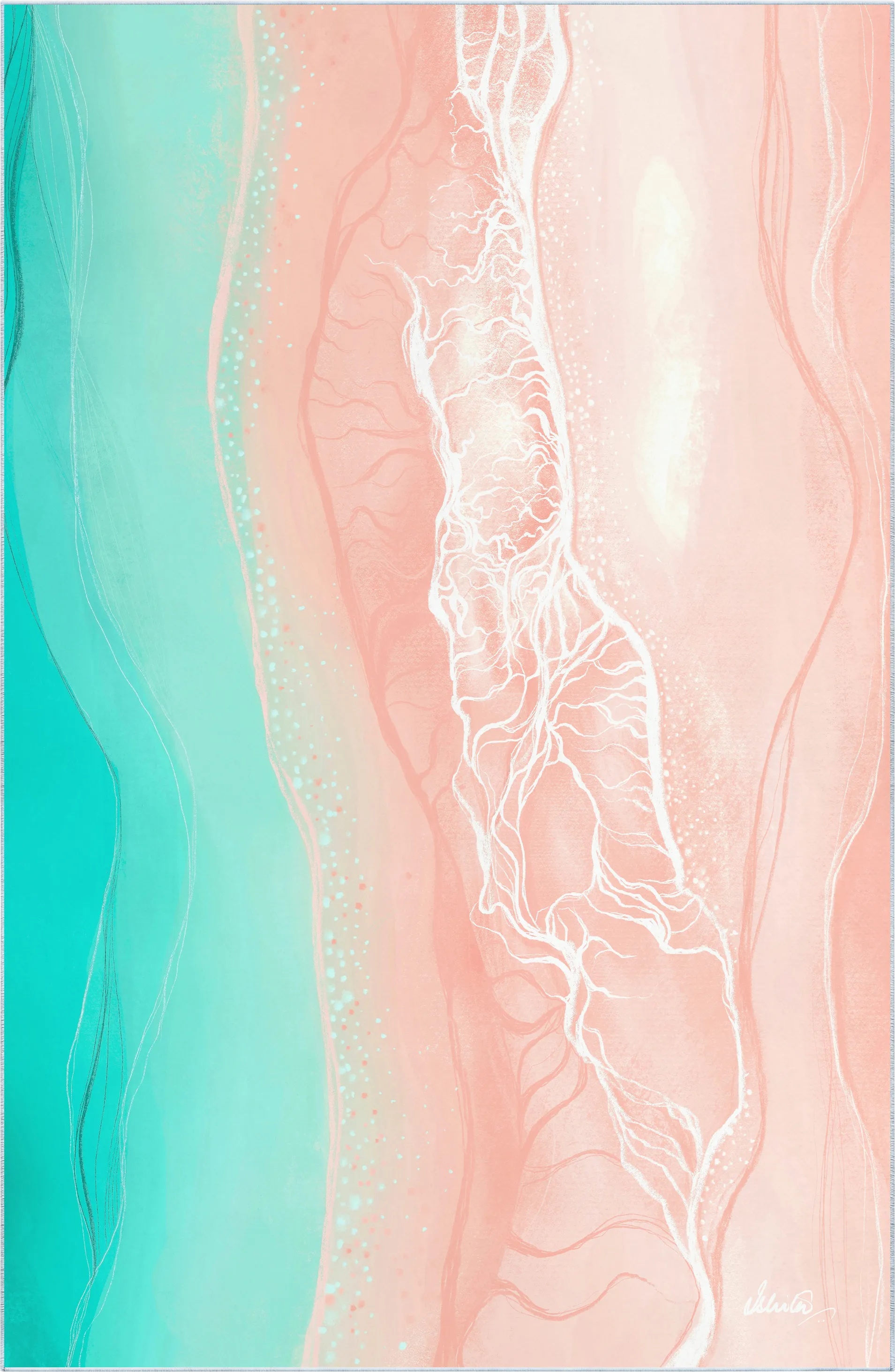 Tulrain Pink 5' x 7'7 Rug - Image 1