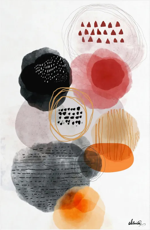 Fograge Orange 5' x 7'7 Rug