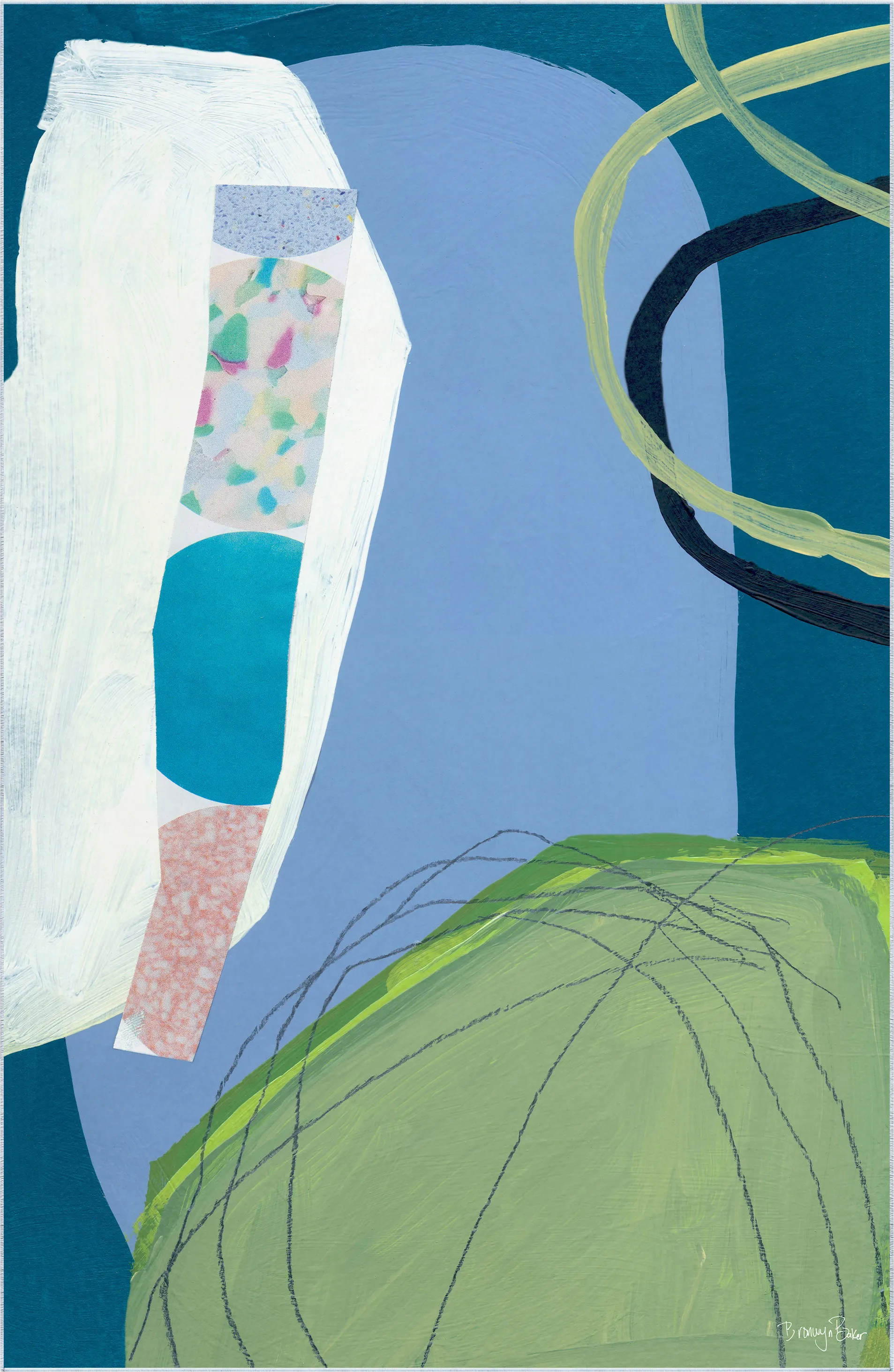 Saphir Blue 5' x 7'7 Rug - Thumbnail - Image 1