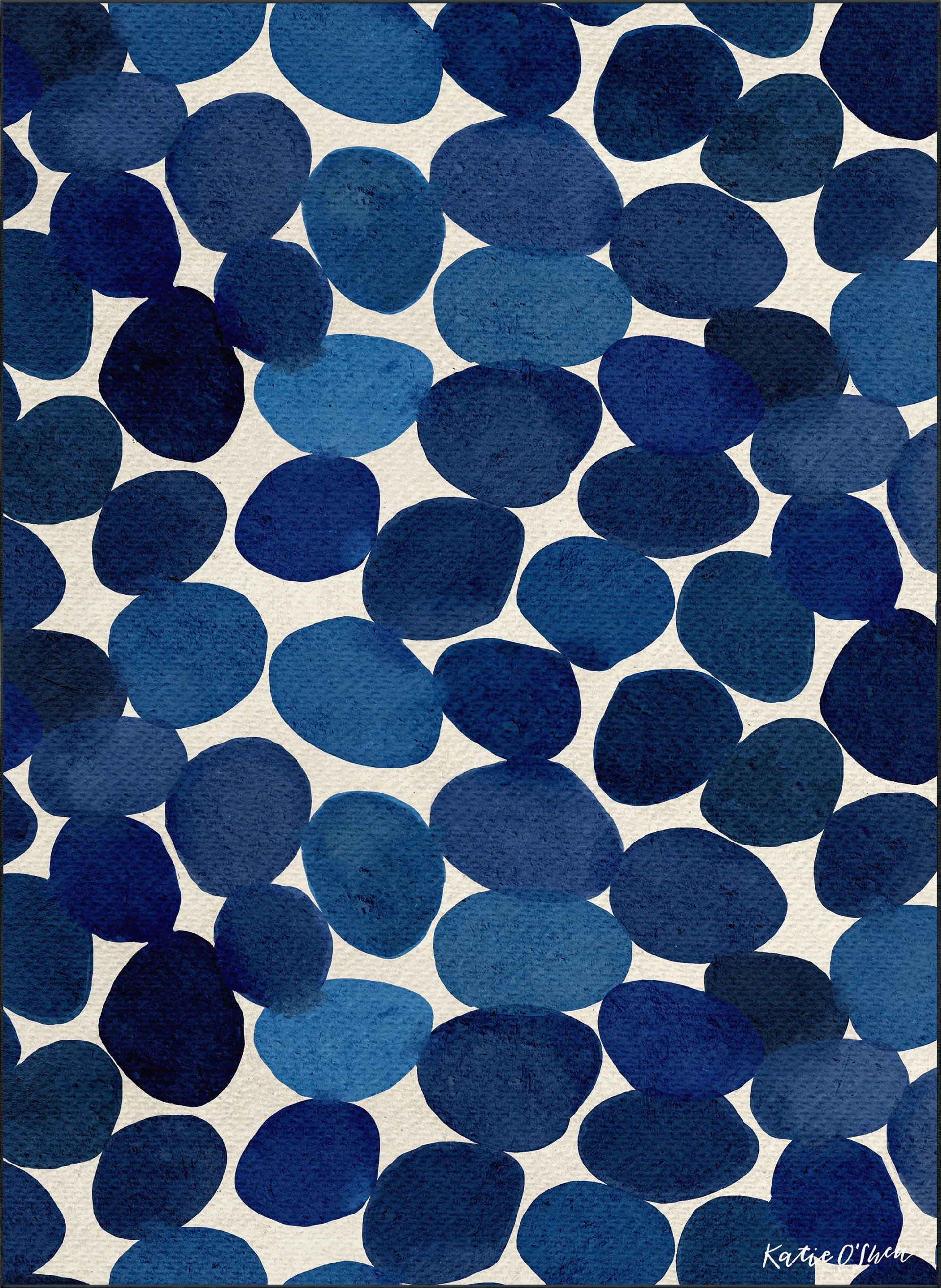Skybloom Blue 7'7 x 10'5 Rug - Image 1