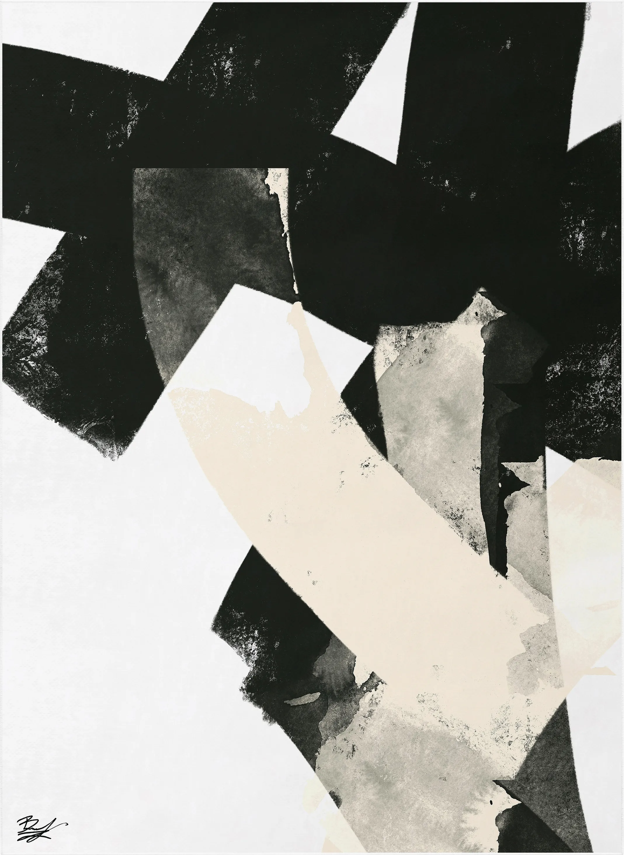 Hardash Black 7'7 x 10'5 Rug - Thumbnail - Image 1