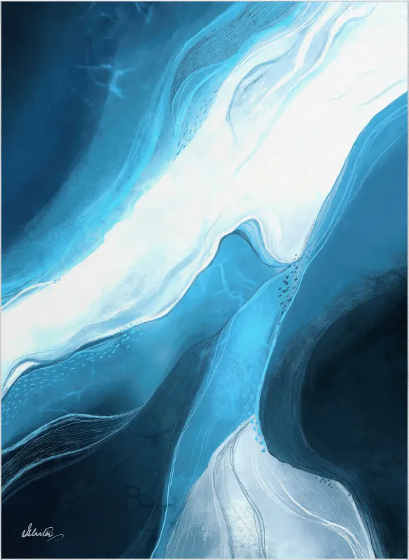 Palissandre Blue 7'7 x 10'5 Rug