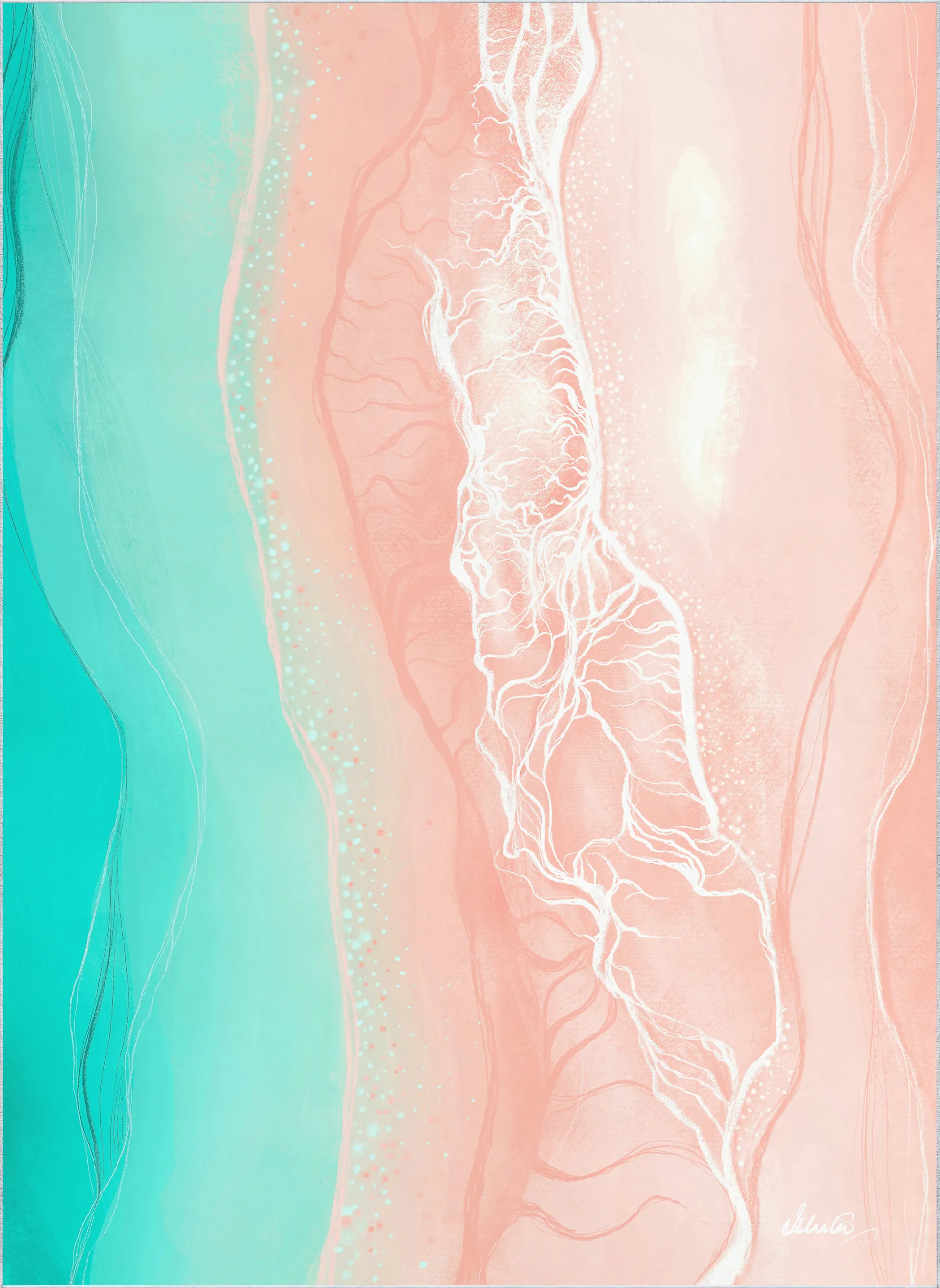 Tulrain Pink 7'7 x 10'5 Rug - Image 1