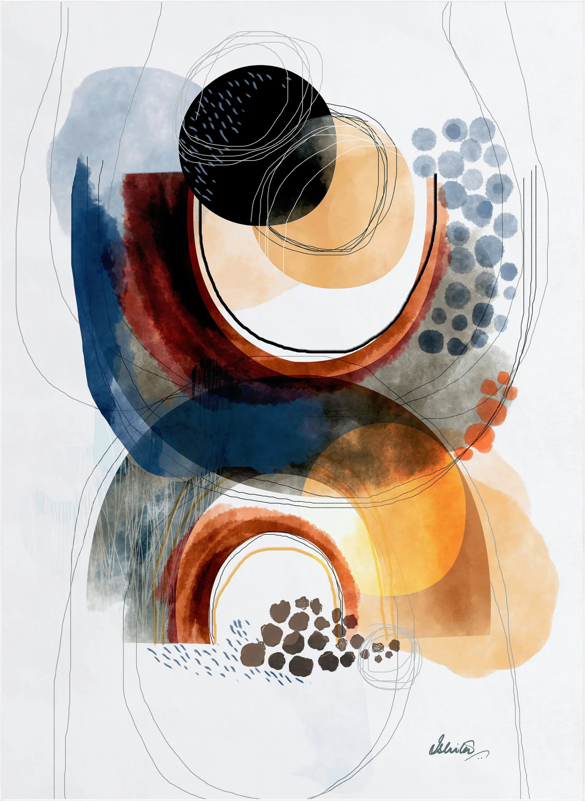 Nesmond Multi 7'7 x 10'5 Rug - Image 1