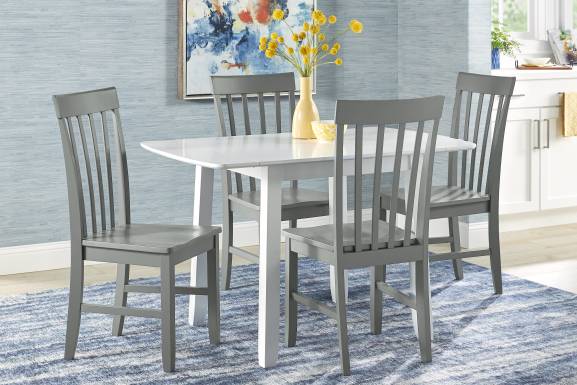 Concord Gray Slat Back Side Chair