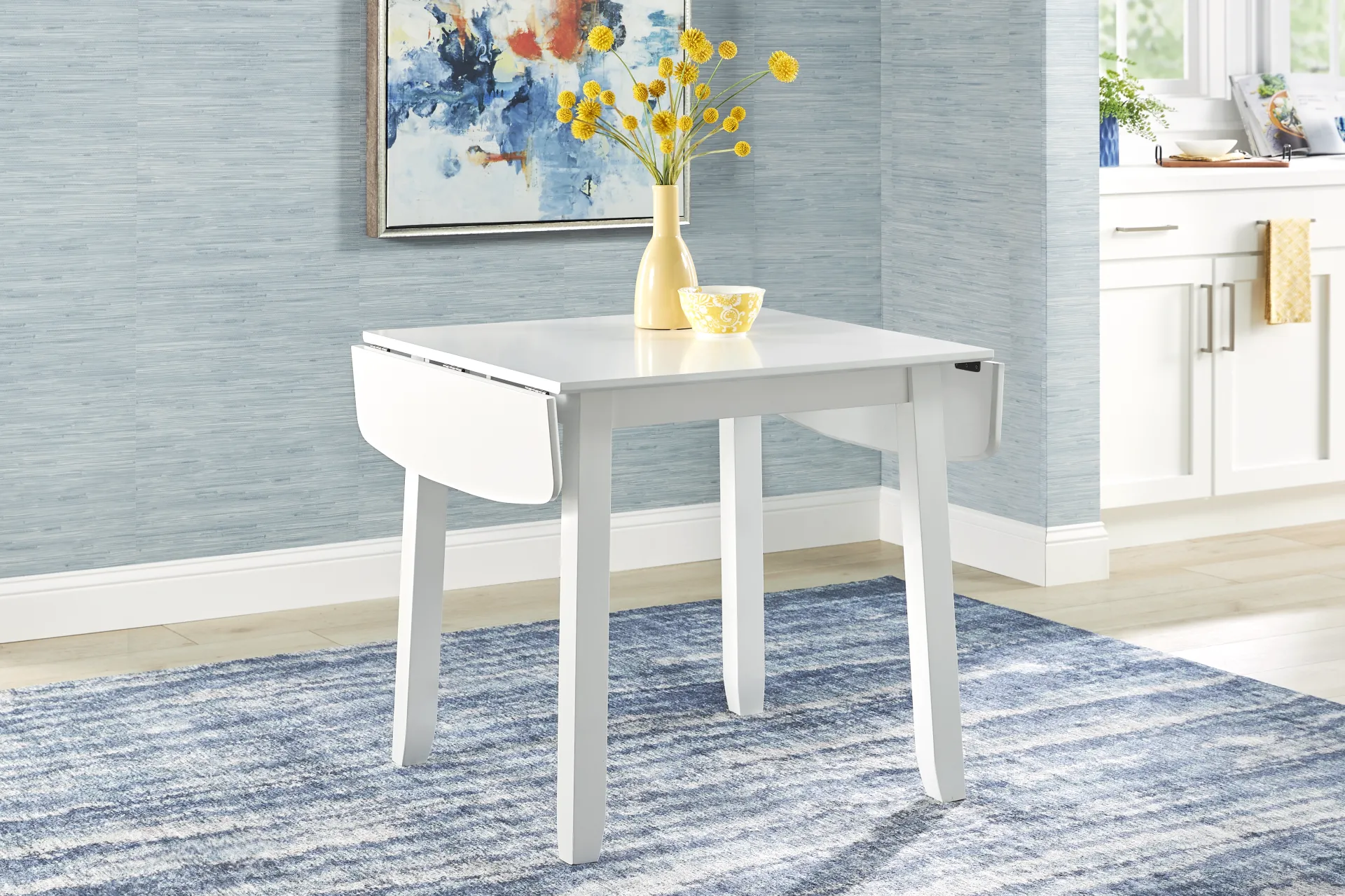 Concord White Drop Leaf Dining Table - Image 5