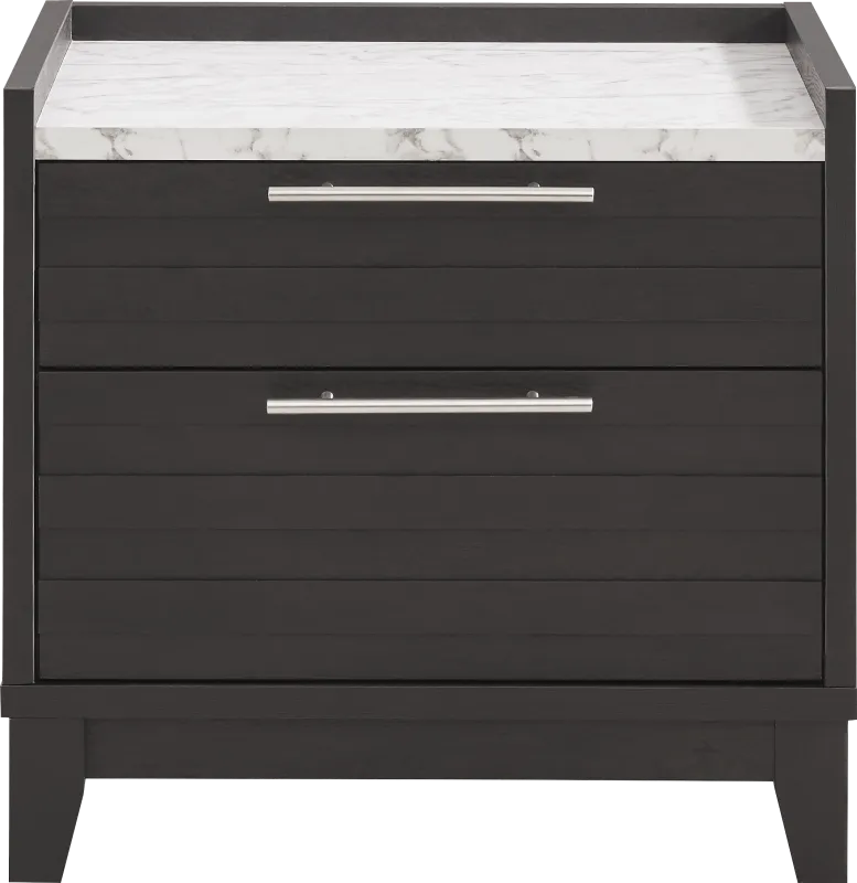 Ellenbrook Black Nightstand