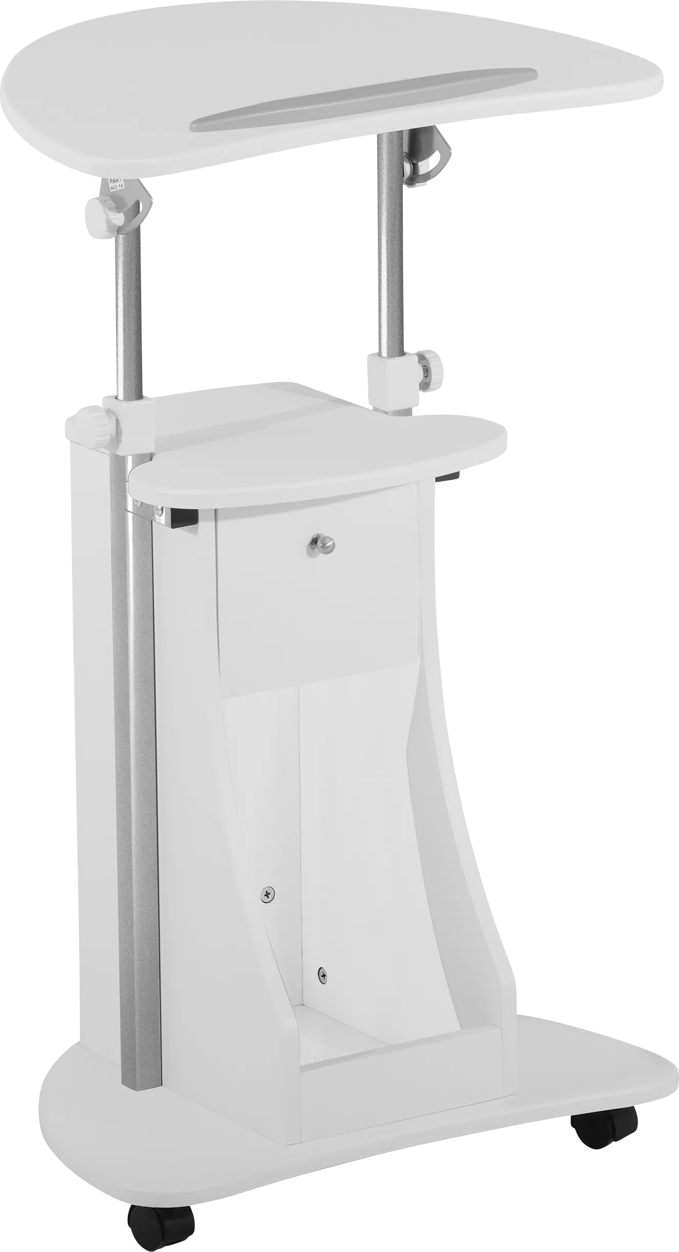 Liotre White Laptop Cart - Thumbnail - Image 1