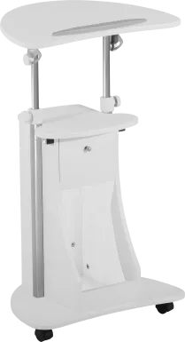 Liotre White Laptop Cart