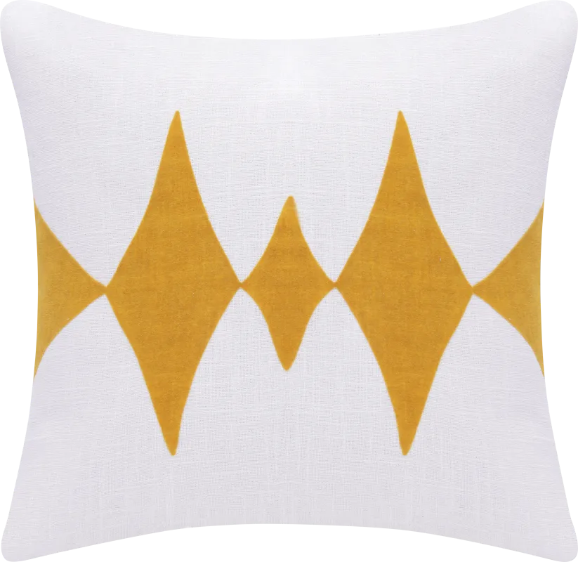 Stacy Garcia Vril Yellow/White Accent Pillow