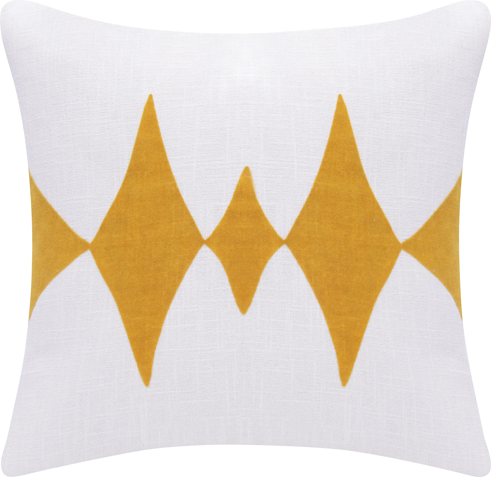Stacy Garcia Vril Yellow/White Accent Pillow - Image 1