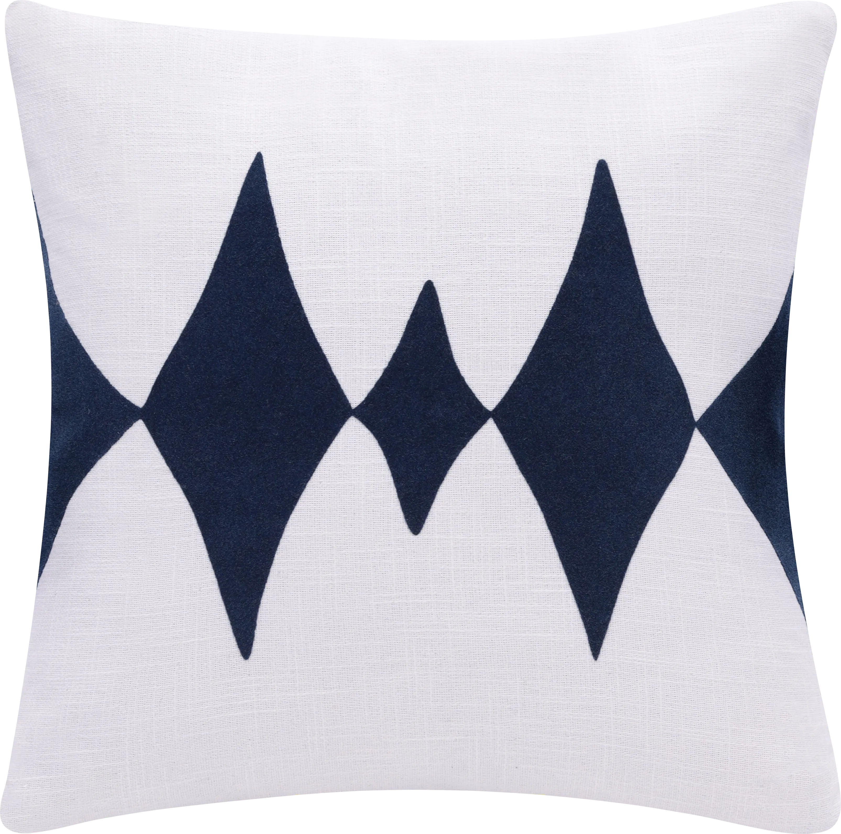 Stacy Garcia Vril Dark Blue/White Accent Pillow - Thumbnail - Image 1