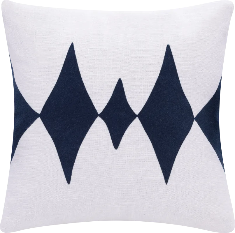 Stacy Garcia Vril Dark Blue/White Accent Pillow
