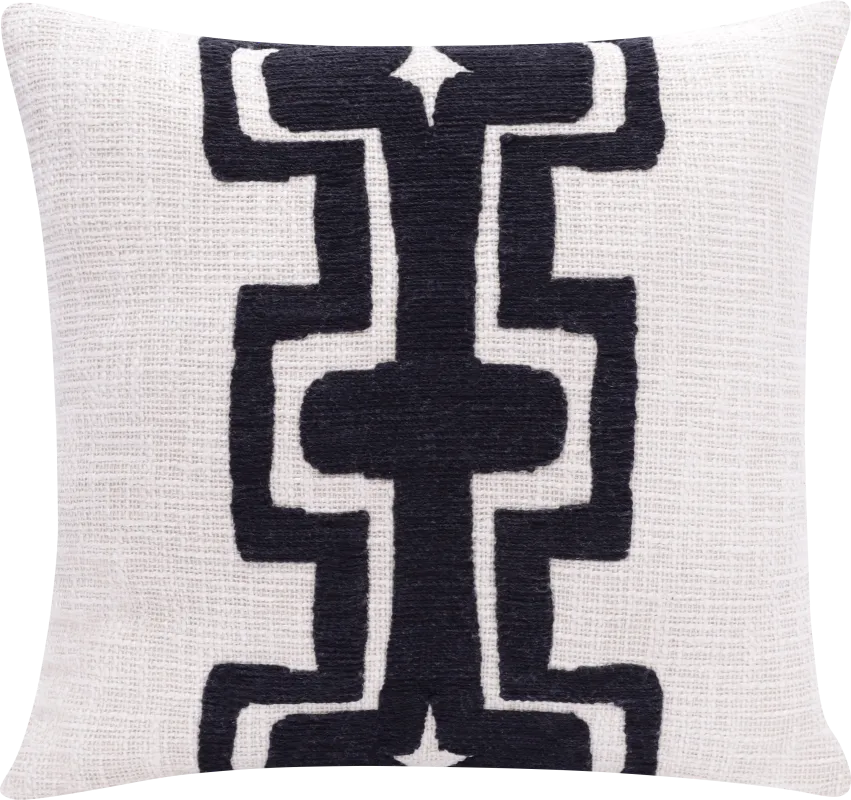 Stacy Garcia Sleo Black/Ivory Accent Pillow