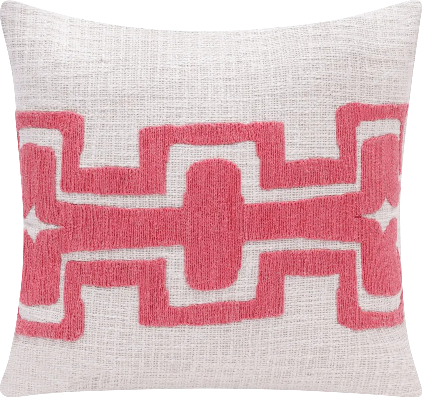 Stacy Garcia Sleo Pink/Ivory Accent Pillow