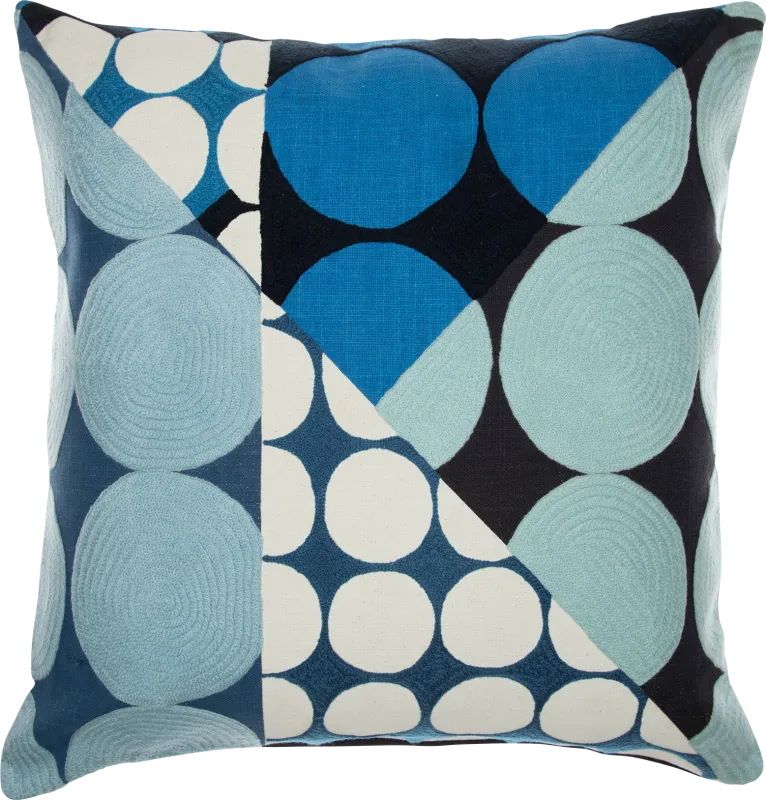 Stacy Garcia Vota Blue/Ivory Accent Pillow